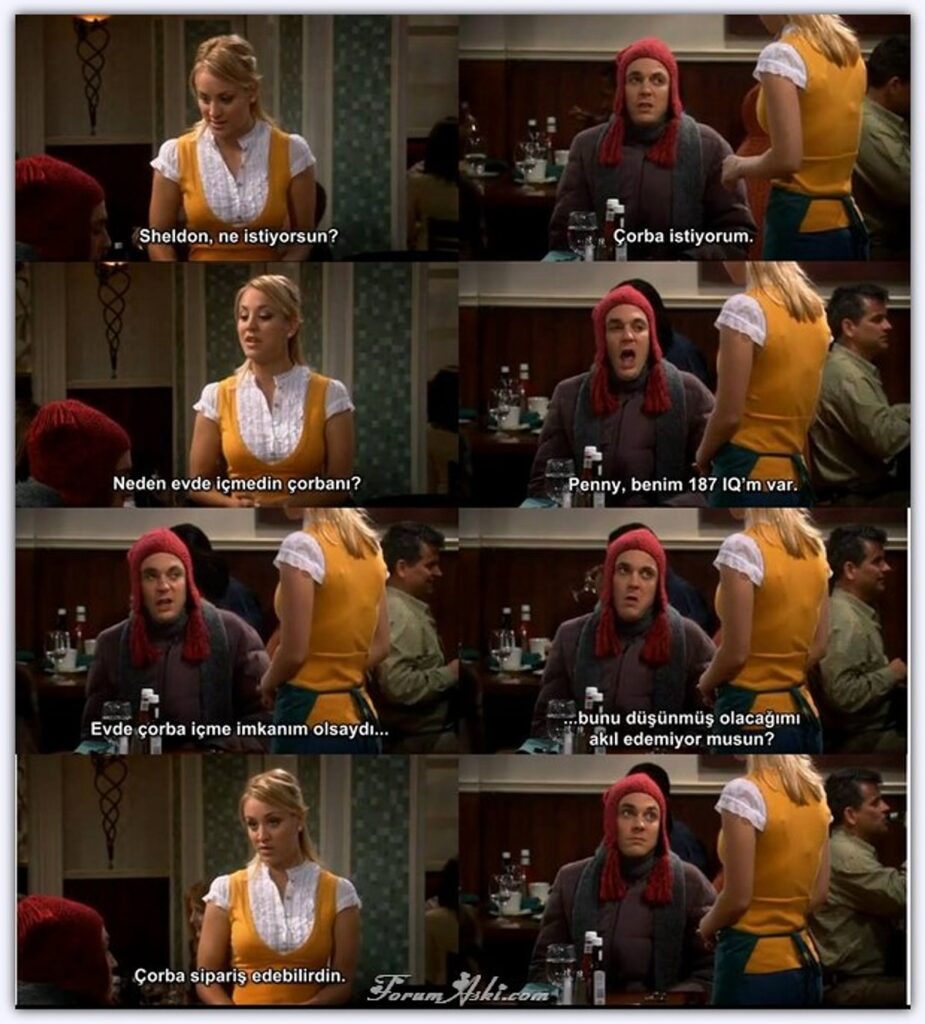 the big bang theory sheldon ve penny çorba sahnesi