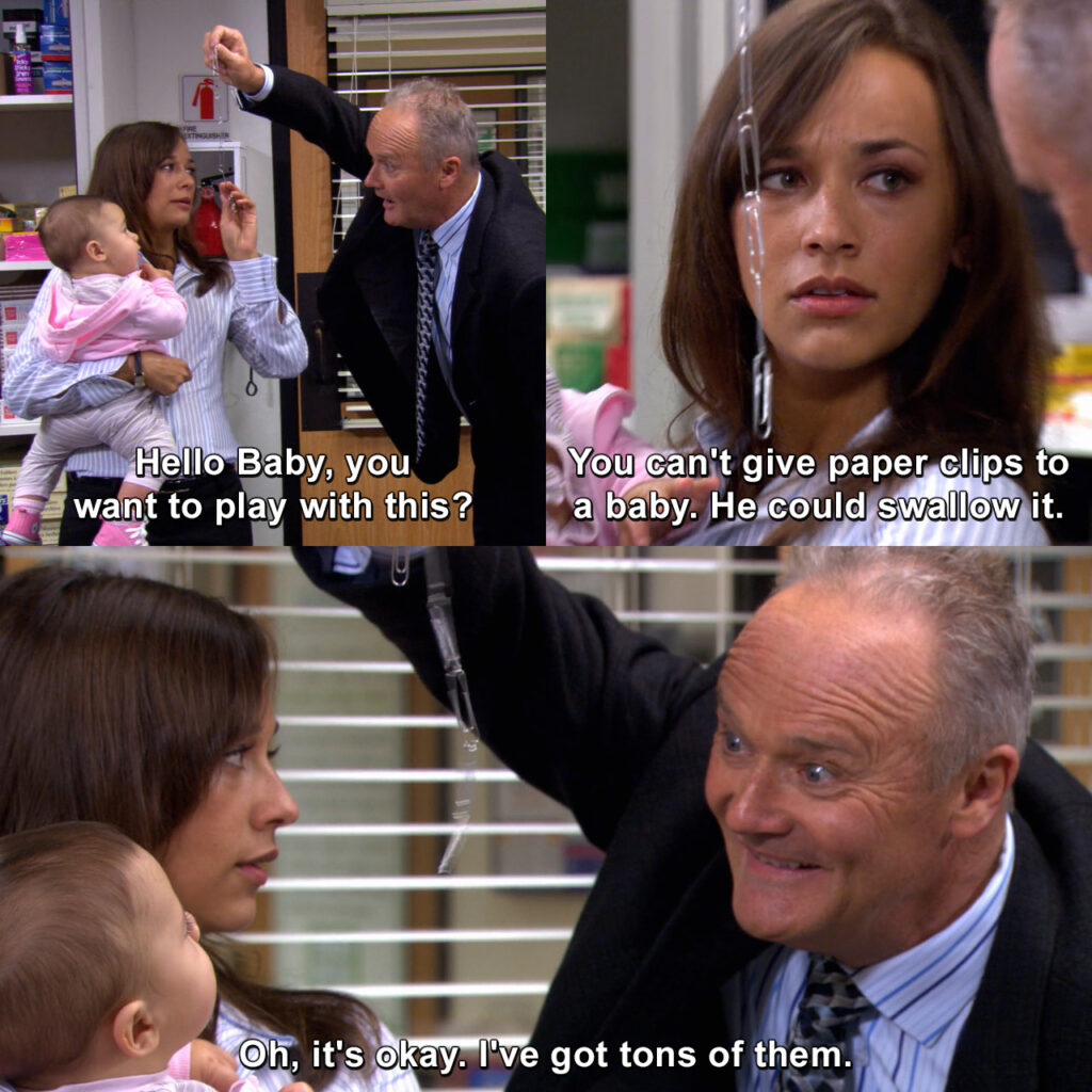 the office karen ve creed ataç sahnesi 