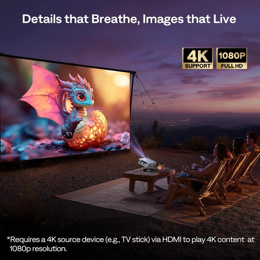 Aurzen Eazze D1G Google TV ve Dolby Audio özellikli projektör