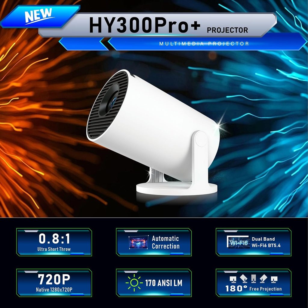 Elinux HY300Pro+ Android 14 Projektör